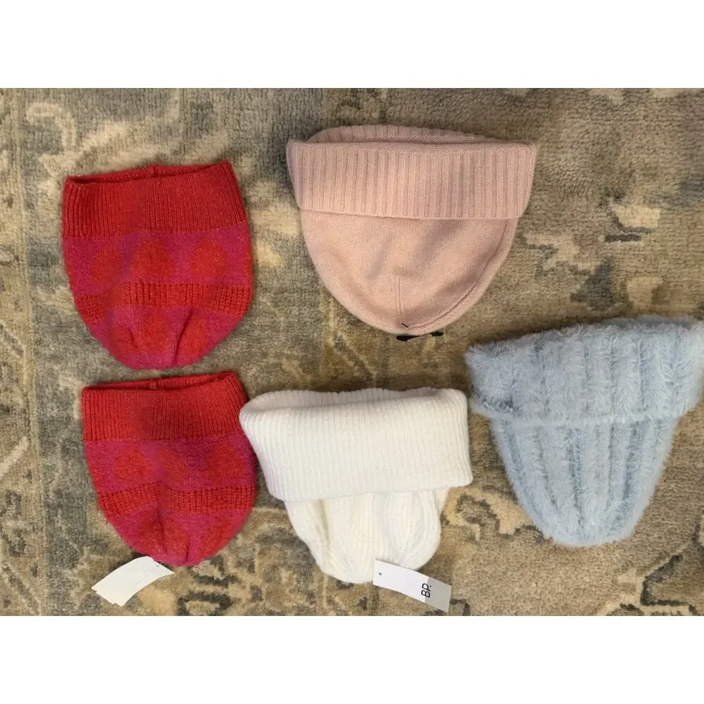 Nordstrom Girls Beanie Bundle Lot Of 6 NWT NEW